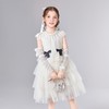 笛莎Deesha 童装女童连衣裙2025夏新款女童优雅立体蝴蝶结蛋糕裙摆礼服裙 商品缩略图0