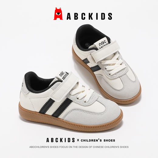 ABCkids童鞋男童板鞋2025春季新款男孩时尚软底运动鞋儿童德训鞋SY513603066AX 商品图3