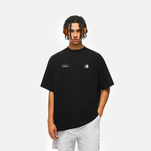 FDR官方店 凉感速干印花短袖t恤男女夏季城市运动宽松情侣装上衣 商品图3