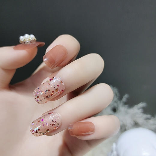 【清新可爱日常】穿戴甲清新可爱日常气质显白纯欲24普安温柔浪漫美甲假指甲贴片。ry 商品图8