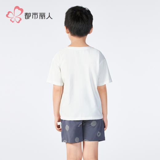 都市丽人亲情蜜语童装正价棉质短袖套装薄32支纯棉单面短袖类JHH9A4 商品图3