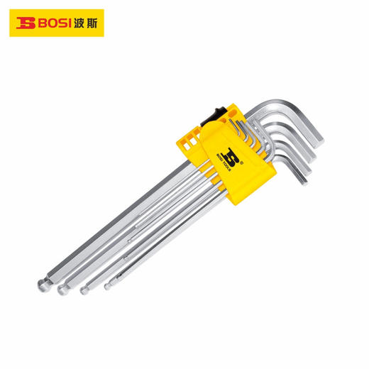 波斯 特长球头内六角扳手	9PC英制	BS423182 商品图0