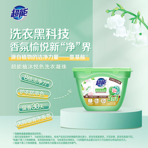 「三合一款！18颗装」超能洗衣凝珠180g 植沐悦色浓缩居家日用洗衣液留香珠清洁工具 商品图1
