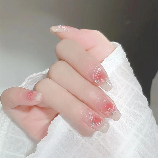 【清新可爱日常】穿戴甲清新可爱日常气质显白纯欲24普安温柔浪漫美甲假指甲贴片。ry 商品图1