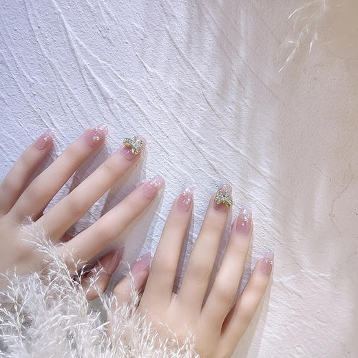 【少女冰透的美甲】穿戴甲QC合集日常辣妹少女冰透显手白美甲成品简约带钻假指甲贴片。ry 商品图10