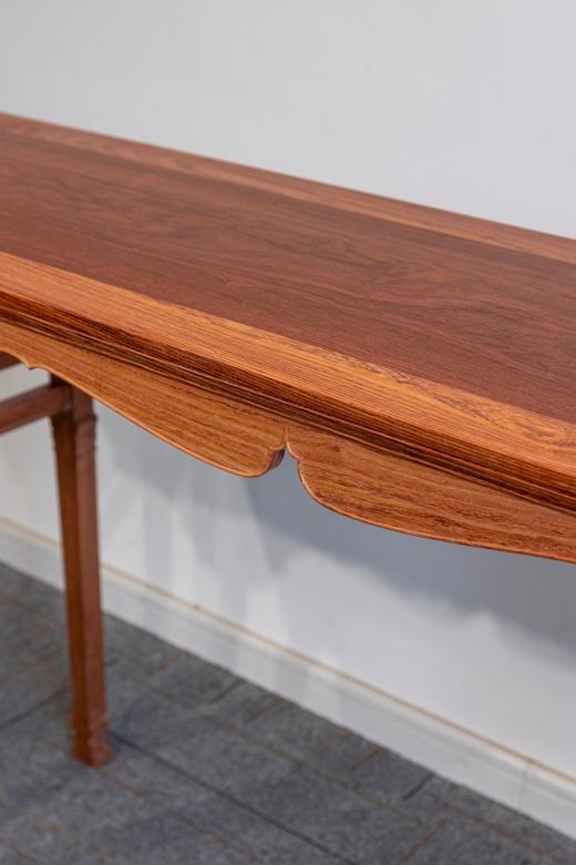 红桥红  家具严选  缅甸花梨(大果紫檀）  【167洪氏 剑足插肩榫翘头案】 商品图4