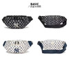 【品牌授权】防伪码 韩国MLB 老花满印大LOGO腰包-白色 黑色 蓝色 迷你斜挎包 女新款老花满印休闲时尚运动背包单肩学生书包 3AHSM012N 商品缩略图6