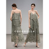 【限时秒杀】COCOBELLA万针刺绣炒色薄荷曼波吊带裙度假风飘逸大摆长裙FR7068 商品缩略图2