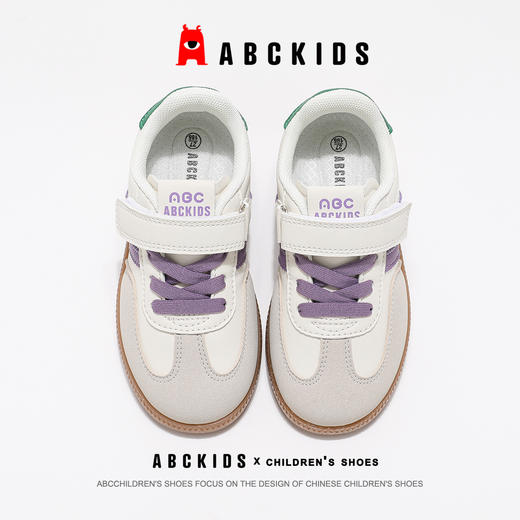 ABCkids童鞋男童板鞋2025春季新款男孩时尚软底运动鞋儿童德训鞋SY513603066AX 商品图8