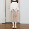 【严选】诗凡黎蕾丝边蛋糕短裙高腰不规则半身裙女2025夏新款芭蕾风a字裙7G3140561 商品缩略图2