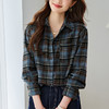 蓝色格子衬衫 商品缩略图0