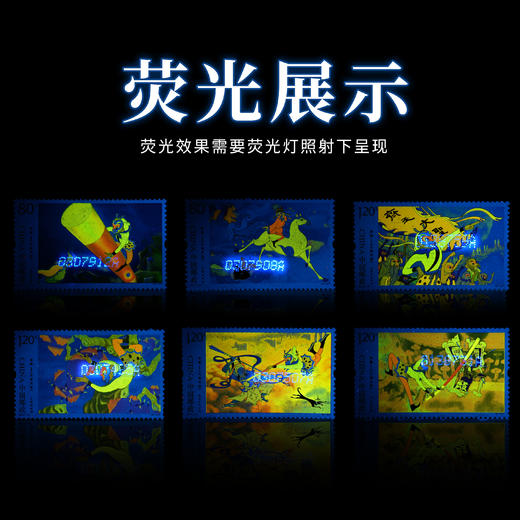 中国7大经典动画系列邮票 荧光精装册 商品图8