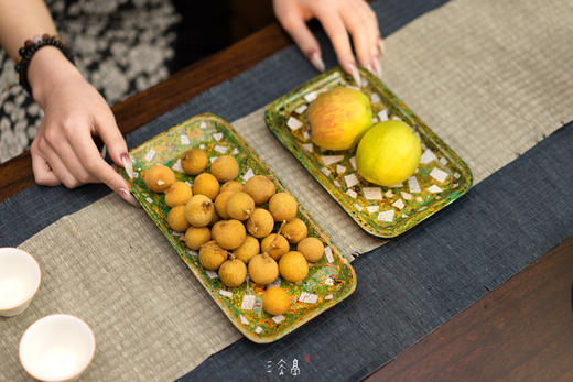 三希堂  流霞系列  海中地大漆果盘 商品图9