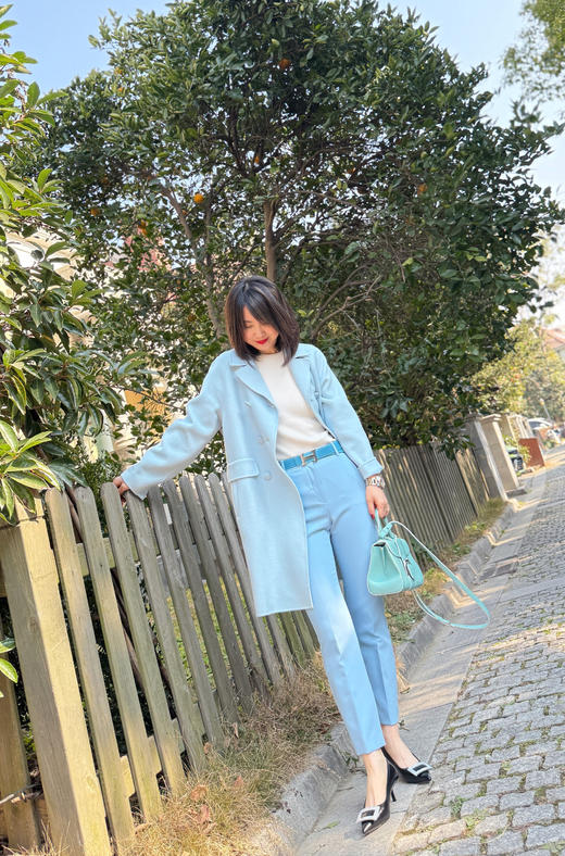 Westory2025年春季尖头中跟方扣通勤百搭浅口单鞋W25AE57931 商品图7