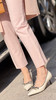 Westory2025年春季尖头中跟漆皮通勤百搭浅口单鞋W25AE57921 商品缩略图5