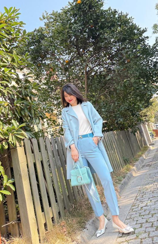 Westory2025年春季尖头中跟方扣通勤百搭浅口单鞋W25AE57931 商品图8