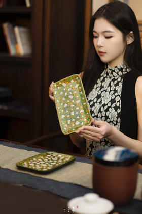 三希堂  流霞系列  海中地大漆果盘