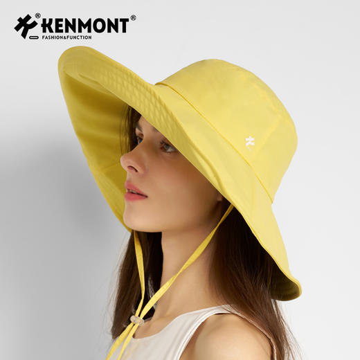 卡蒙KM-6159新款黑胶防晒帽大帽檐 商品图9