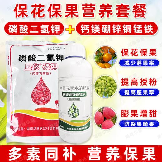 保花保果套餐磷酸二氢钾钙镁硼锌铜锰铁七元素果树叶面肥正品农用 商品图3