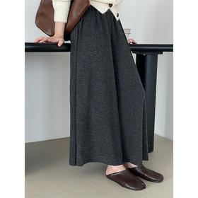 慵懒风垂感裙裤!女款2025秋款高腰显瘦遮胯针织阔腿裤！