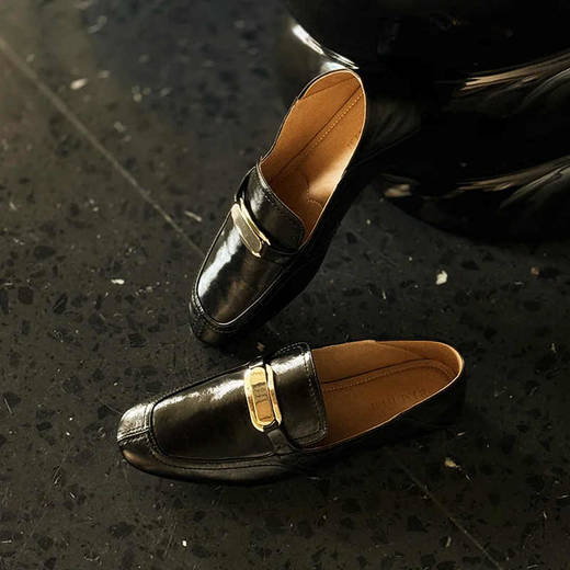 【品牌直发】RIM RIM平底金属扣一脚蹬英伦乐福鞋2439 商品图3