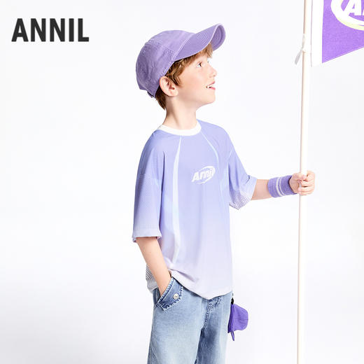 【实体店同款】男童圆领短袖针织衫夏季新款安奈儿童装AB521628 商品图2