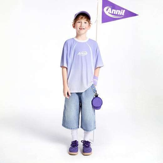 【实体店同款】男童圆领短袖针织衫夏季新款安奈儿童装AB521628 商品图3