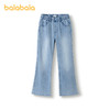 巴拉巴拉女童牛仔裤儿童裤子2025新款夏装长裤微喇裤 商品缩略图0