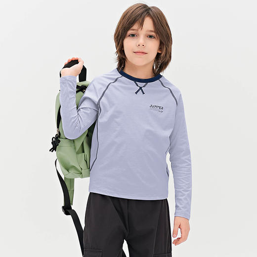 优选丨【南瓜拿铁】宣纸衣儿童户外3S速吸运动上衣 商品图2