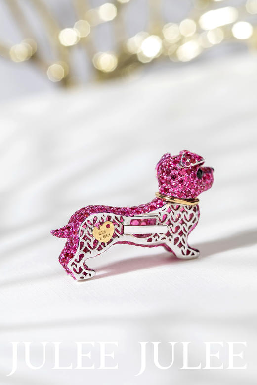 18K白金尖晶石胸针颈链 商品图2