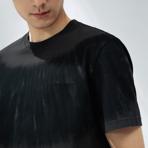 【国风图案T恤/渐变扎染】柒牌纯棉短袖T恤男士夏季新品圆领上衣128T70770 商品图2