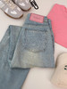 【小粉牌月光蓝牛仔裤】最软的牛仔裤!日常搭配衬衫/T恤也能轻松get时髦感 直筒长裤版型，修饰腿型，显腿长 纹理顺滑，不勾丝不闷热，清洗十分方便 商品缩略图5
