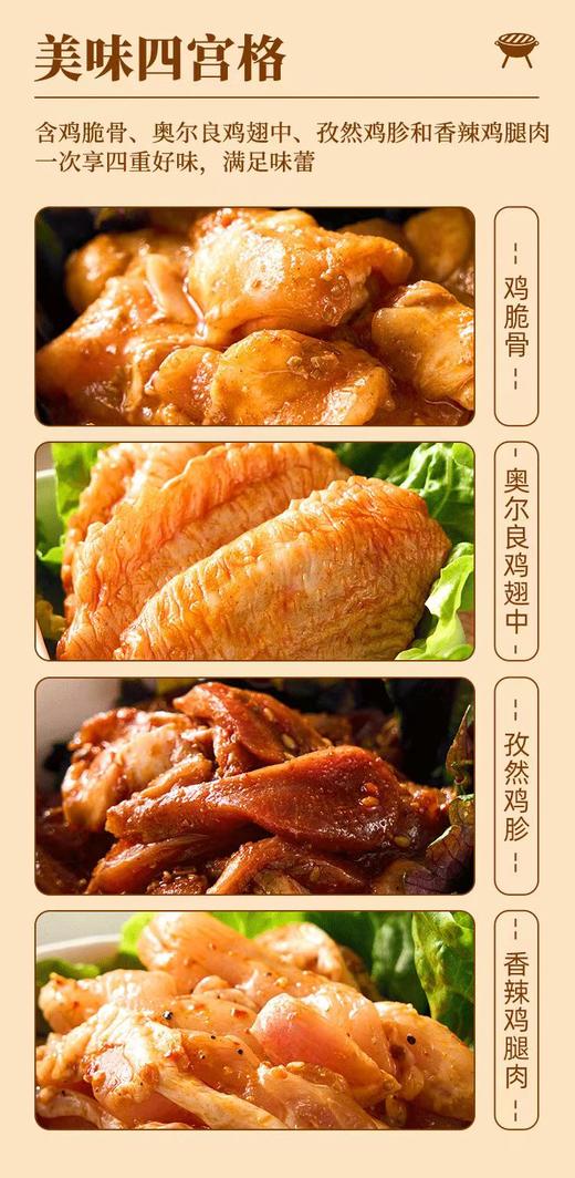 【南京提货券300-500】苏食韩式烧烤鸡肉组合*2+猪肉组合 *2 商品图2