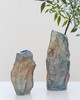 新品假山石头个性玻璃花瓶摆件磨砂质感水培花插工艺品 商品缩略图2