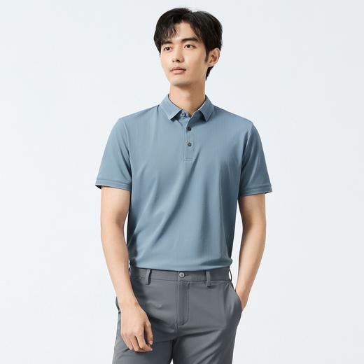 【高弹/满身印花】柒牌短袖POLO衫男士夏季新款几何印花休闲上衣128T71300 商品图1