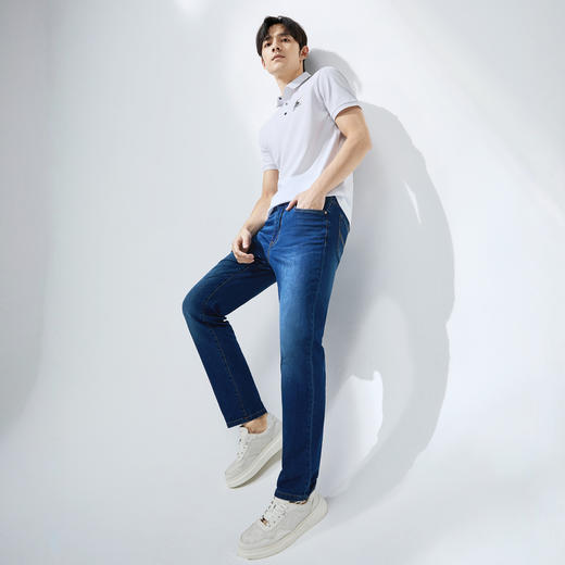 【调温科技】柒牌短袖Polo衫男夏季薄款时尚青年休闲百搭翻领T恤128T71260 商品图1