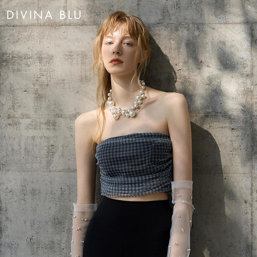 DIVINABLU东京系列迪唯纳网纱抹胸90 商品图1