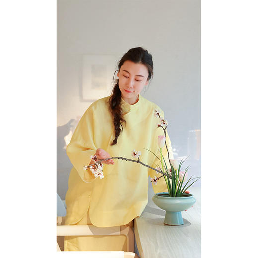 【2026东衣作】小黄鹂 · 新中式上衣（25708097黄栗留-高定款） 商品图4