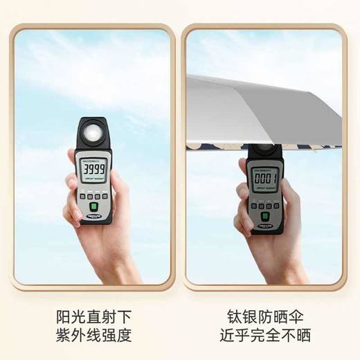 【多样屋专柜】城市生活钛银胶三折伞/银色/粉芍药 商品图2