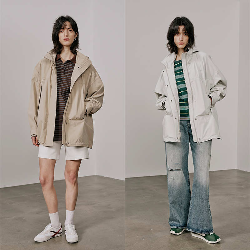 UMILAB【出游】挺括耐磨 可隐藏式连帽宽松防晒机能风外套C937M