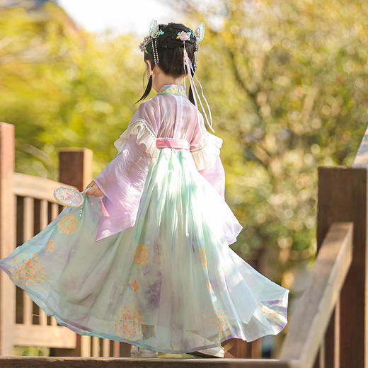 【苏城纪】新款汉服女童襦裙云璃（蝴蝶） 商品图9
