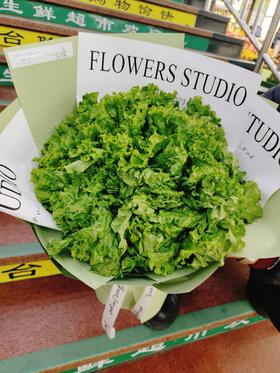 生菜（财）花束