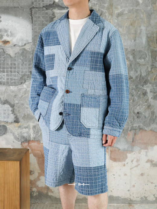 FDMTL | Sashiko翻领夹克7年水洗 商品图0