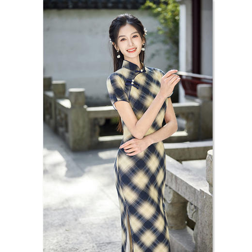 GX老上海复古国风改良新中式旗袍2025春新款文艺气质旗袍 商品图1