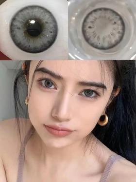 【新】14.2黑斑虹膜/年抛美瞳隐形眼镜混血