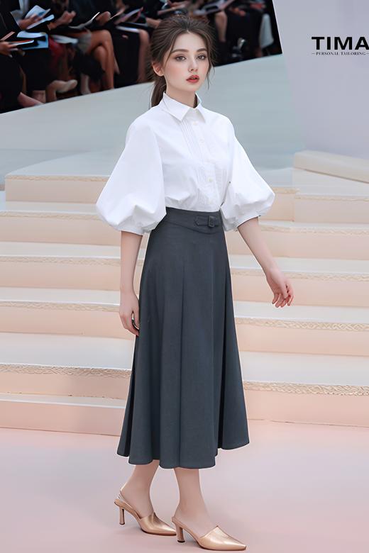 内工字折大摆半裙 商品图1