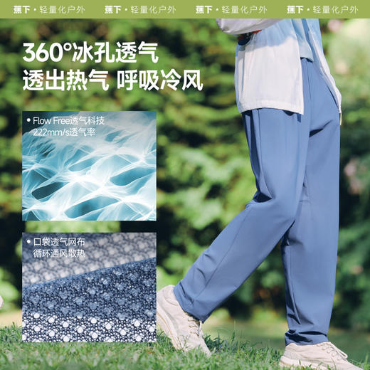 【25年新品】蕉下男士弹力凉感直筒裤CC926 商品图2