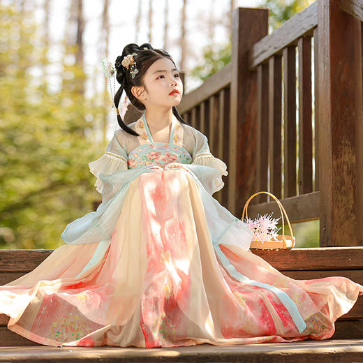 【苏城纪】新款汉服女童襦裙云璃（蝴蝶） 商品图4