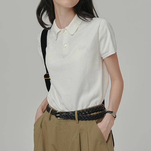 馥迦 刺绣Polo短袖T恤衫 商品图4