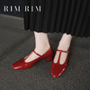 【品牌直发】RIM RIM塑形马皮鞋法式春秋T字细条带玛丽珍鞋2388-1 商品缩略图0